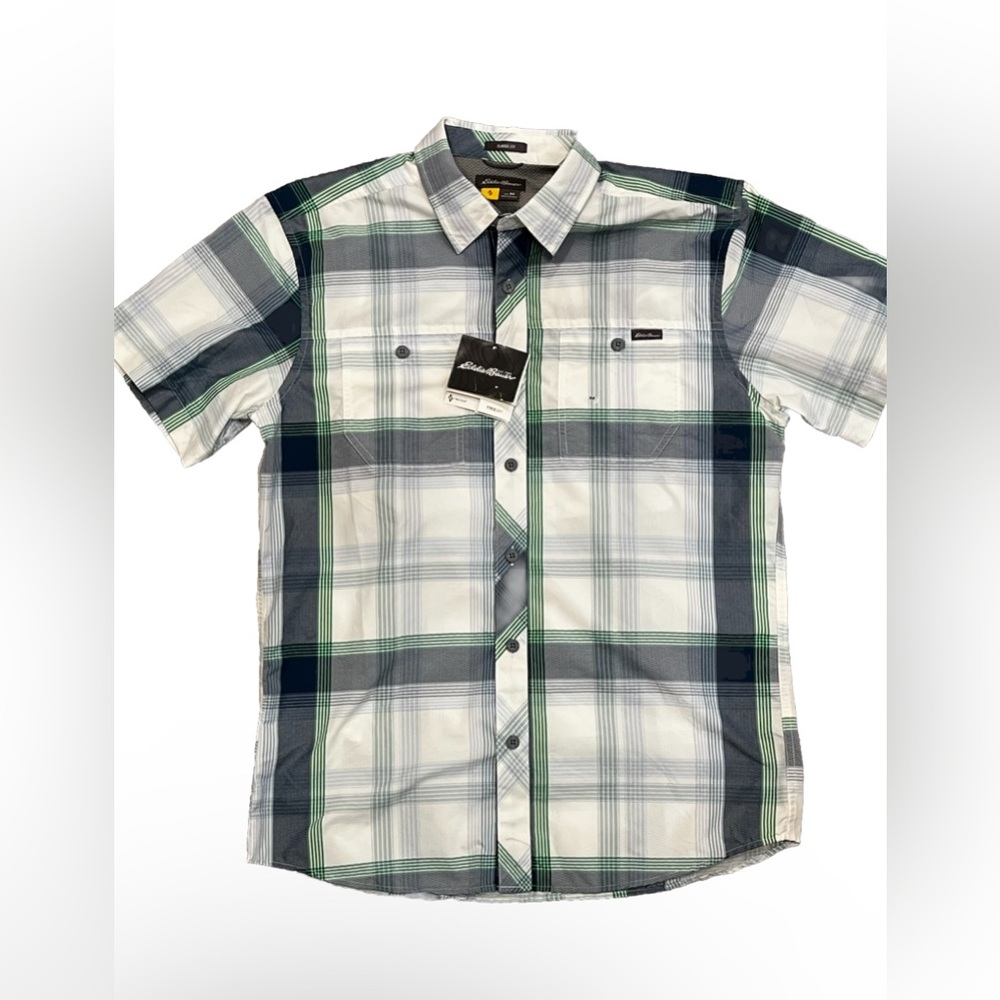 NWT Eddie Bauer Greenpoint Shirt Classic Fit Travex Size Mediumum